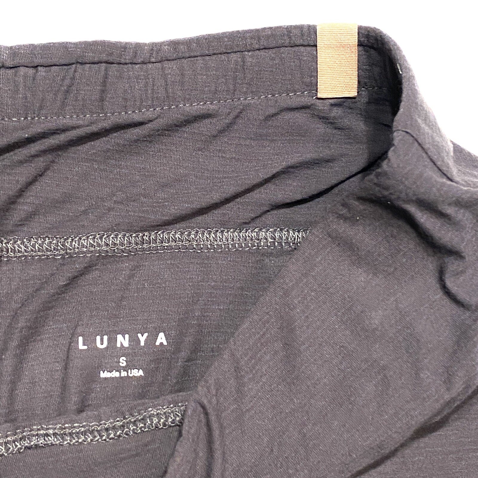 LUNYA Womens Supima Cotton Wide Leg Lightweight Lounge Pants Gray (MSRP $148)