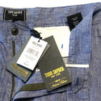 TODD SNYDER Mens Linen Chambray Slub Club Shorts Light Blue 28 (MSRP $178)