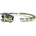 JOHN HARDY Womens 18k Gold .925 Silver Naga Dragon Cuff Bracelet M (MSRP $2,495)