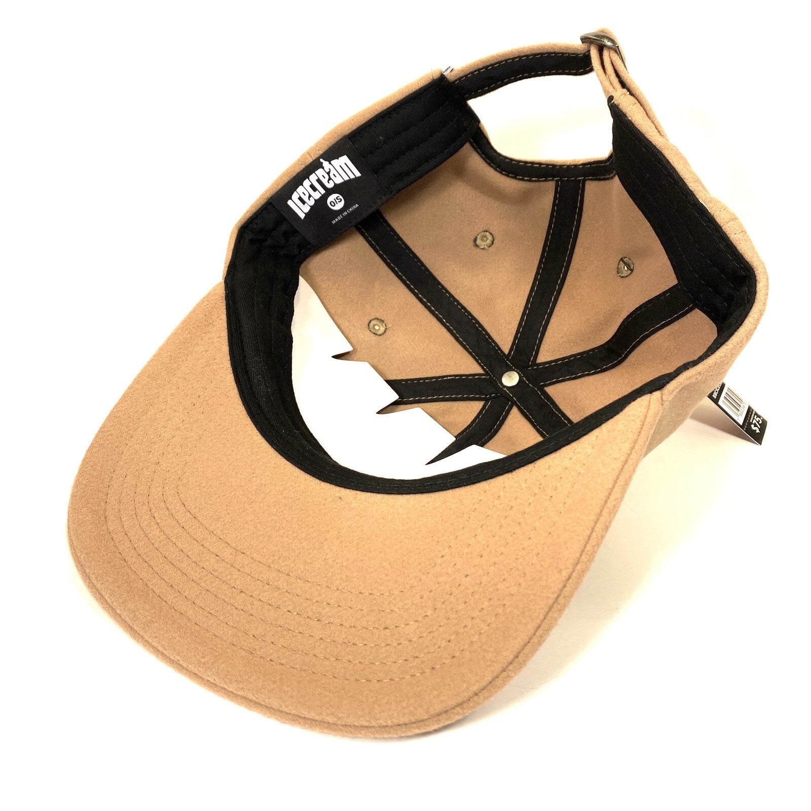 ICE CREAM Billionaire Boys Club Cane Polo Logo Felt Hat Doe Beige (MSRP $75)