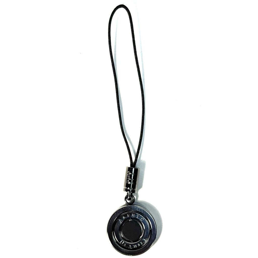 DUNHILL Gyroscope Black Lacquered Mini Keychain Charm Silver (MSRP $95)