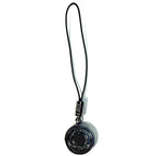 DUNHILL Gyroscope Black Lacquered Mini Keychain Charm Silver (MSRP $95)