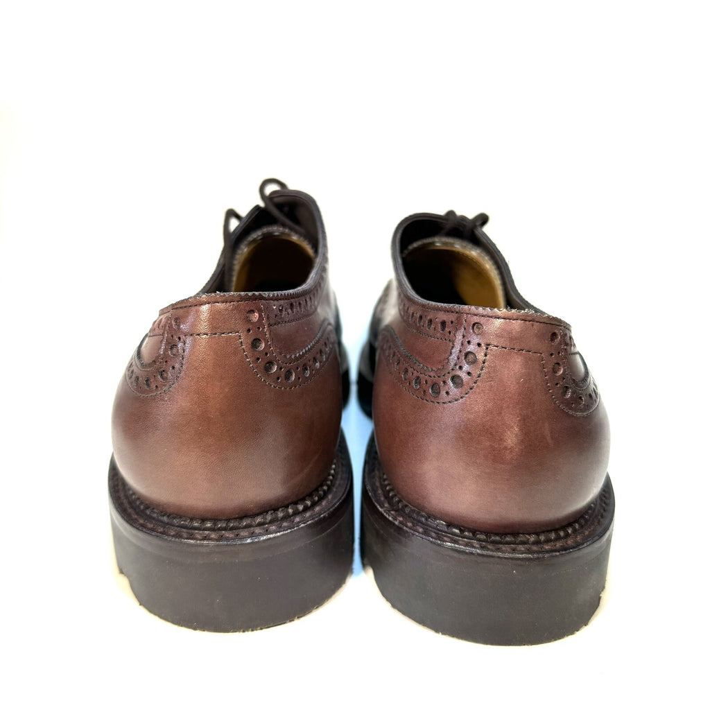 JOHN LOBB Mens Hayle Heavy Lug Sole Leather Oxford Shoes Brown 10 (MSRP $1,990)
