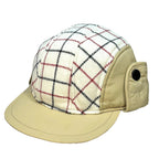 RAG & BONE Womens Puffer Pilot Plaid Wool Winter Flap Cap Hat S/M (MSRP $165)