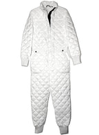 LUXTON Womens Original Quilted Ski Jumpsuit No. 1.2 White (MSRP $850)