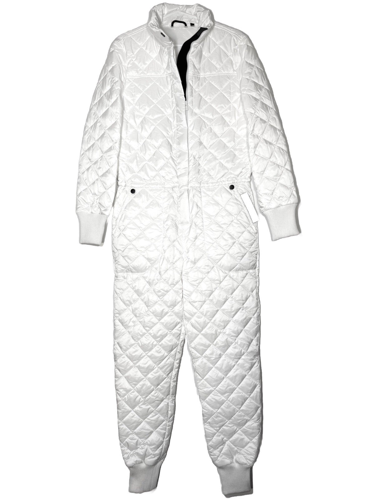 LUXTON Womens Original Quilted Ski Jumpsuit No. 1.2 White (MSRP $850)
