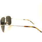 SAINT LAURENT Classic 11 035 Aviator Pilot Sunglasses Silver (MSRP $395)