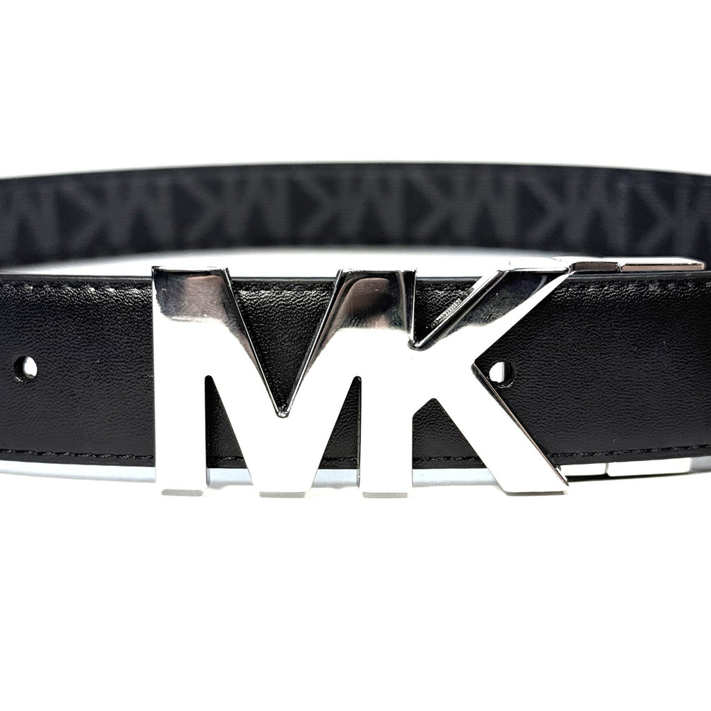 MICHAEL KORS Mens 31mm Reversible MK Logo Buckle Belt Black (MSRP $98)