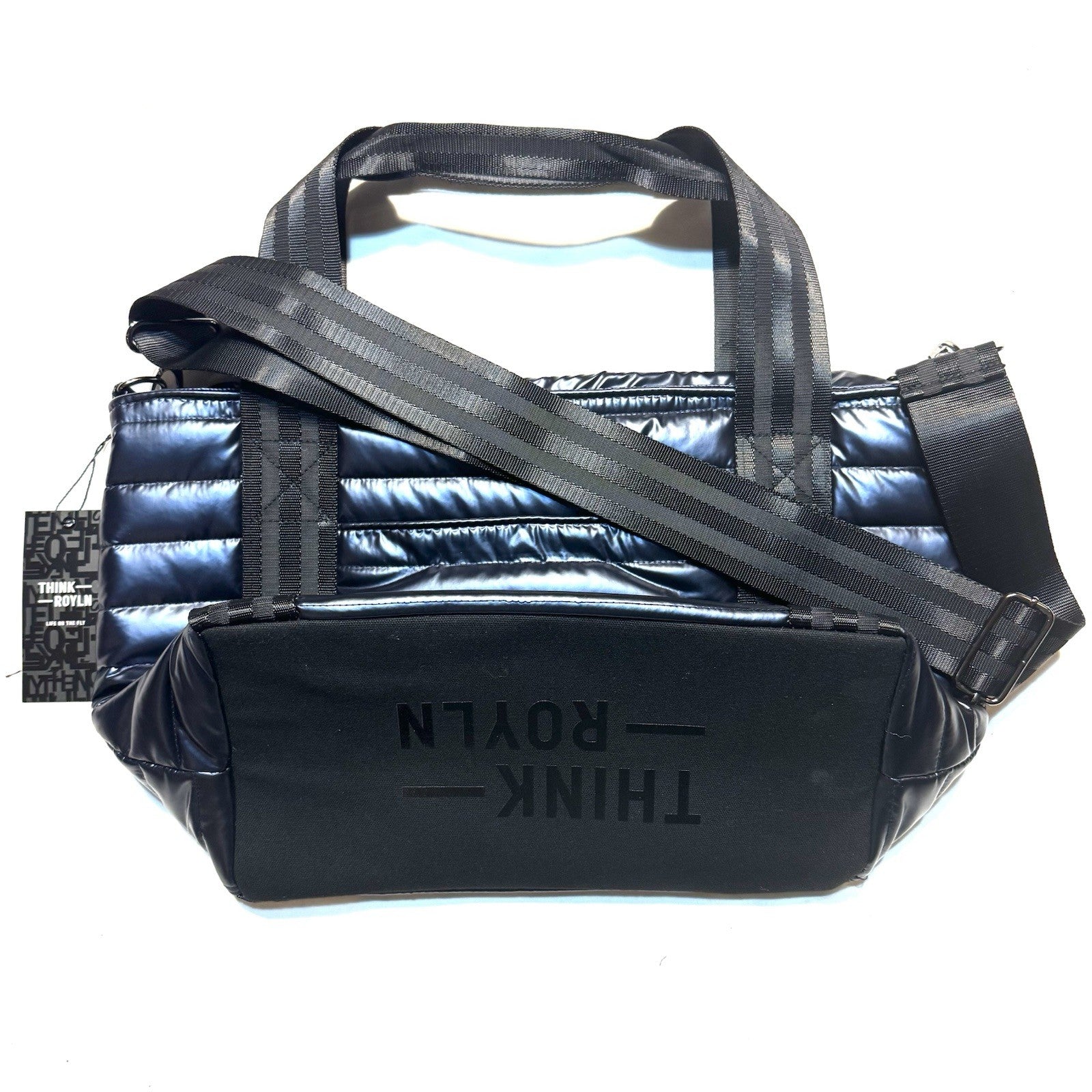 THINK ROYLN Jr. Jetset Wingman Tote Bag Pearl Indigo Blue (MSRP $158)