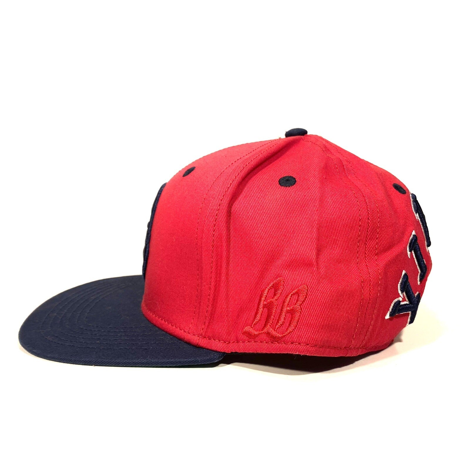 BILLIONAIRE BOYS CLUB Vikings Spaceman Logo Embroidered Snapback Hat Red