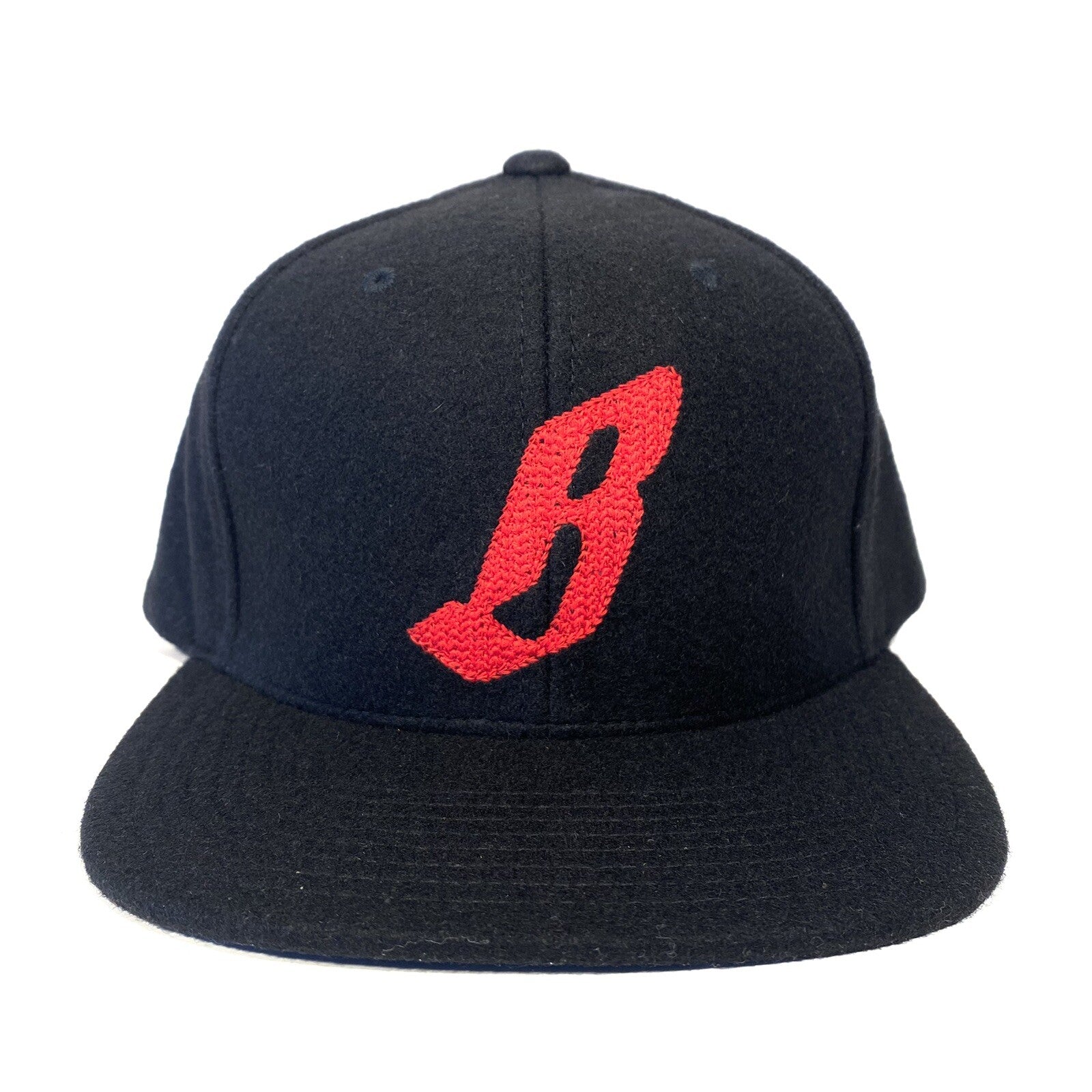 BILLIONAIRE BOYS CLUB Embroidered B Logo Wool Blend Snapback Hat Black