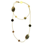 IPPOLITA 18k Gold Classico Hammered Crinkle Ovals Necklace 36in (MSRP $4,195)
