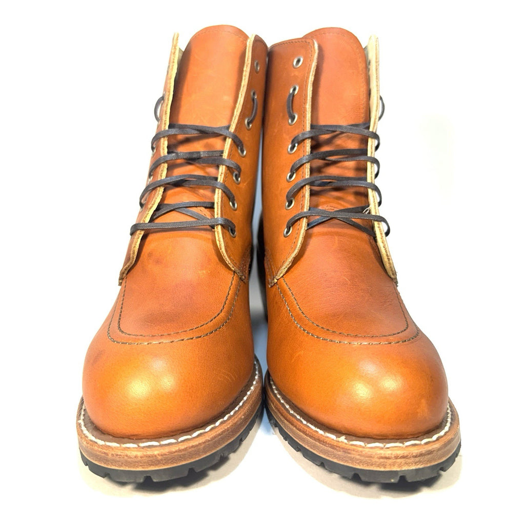 RED WING Womens Clara Block Heel Lace Up Boots Oro Legacy Brown (MSRP $360)
