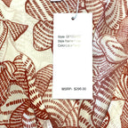 GILNER FARRAR Finley Lotus Flower Print Short Mini Dress Red (MSRP $295)