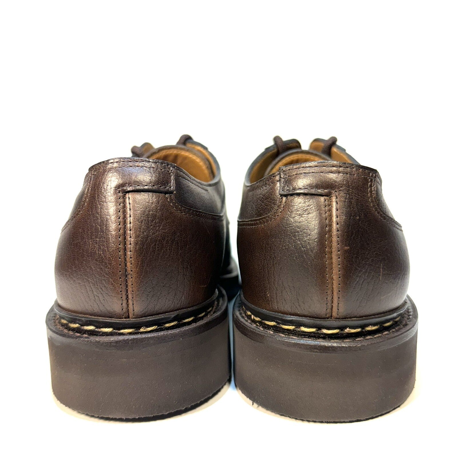 JOHN LOBB Mens Arron Ox Leather Lace Up Shoes Walnut Brown 9 (MSRP $1,930)