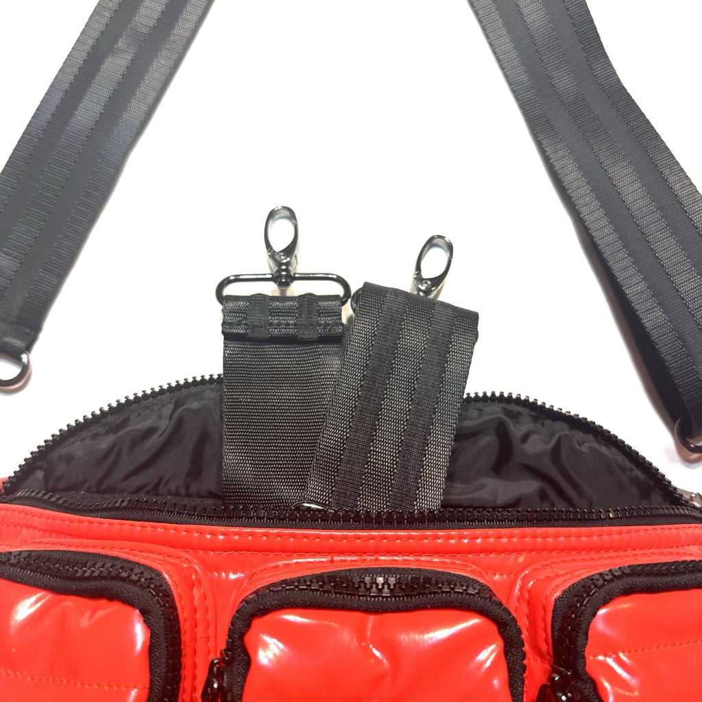 THINK ROYLN Triple Threat Sling Crossbody Bag Patent Poppy Red (MSRP $158)