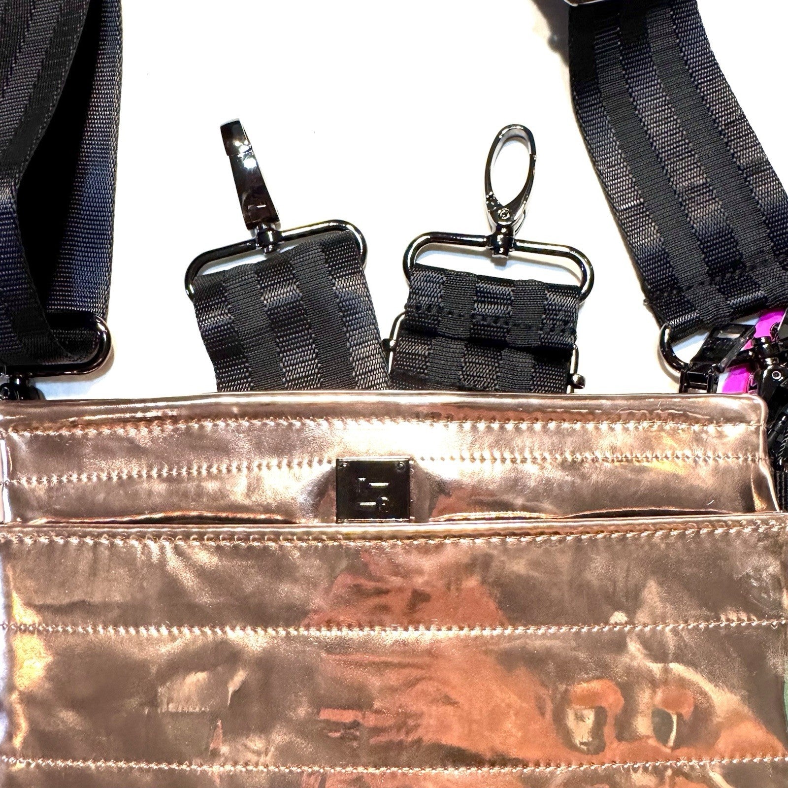 THINK ROYLN Bum Bag Shoulder Crossbody Mirror Rose Gold (MSRP $98)