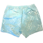 SATURDAYS NYC Mens Bovina Timothy Floral Swim Trunks Shorts Blue XL (MSRP $135)