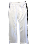 FAITH CONNEXION x KAPPA Mens Pleated Logo Stripe Track Pants White M (MSRP $395)