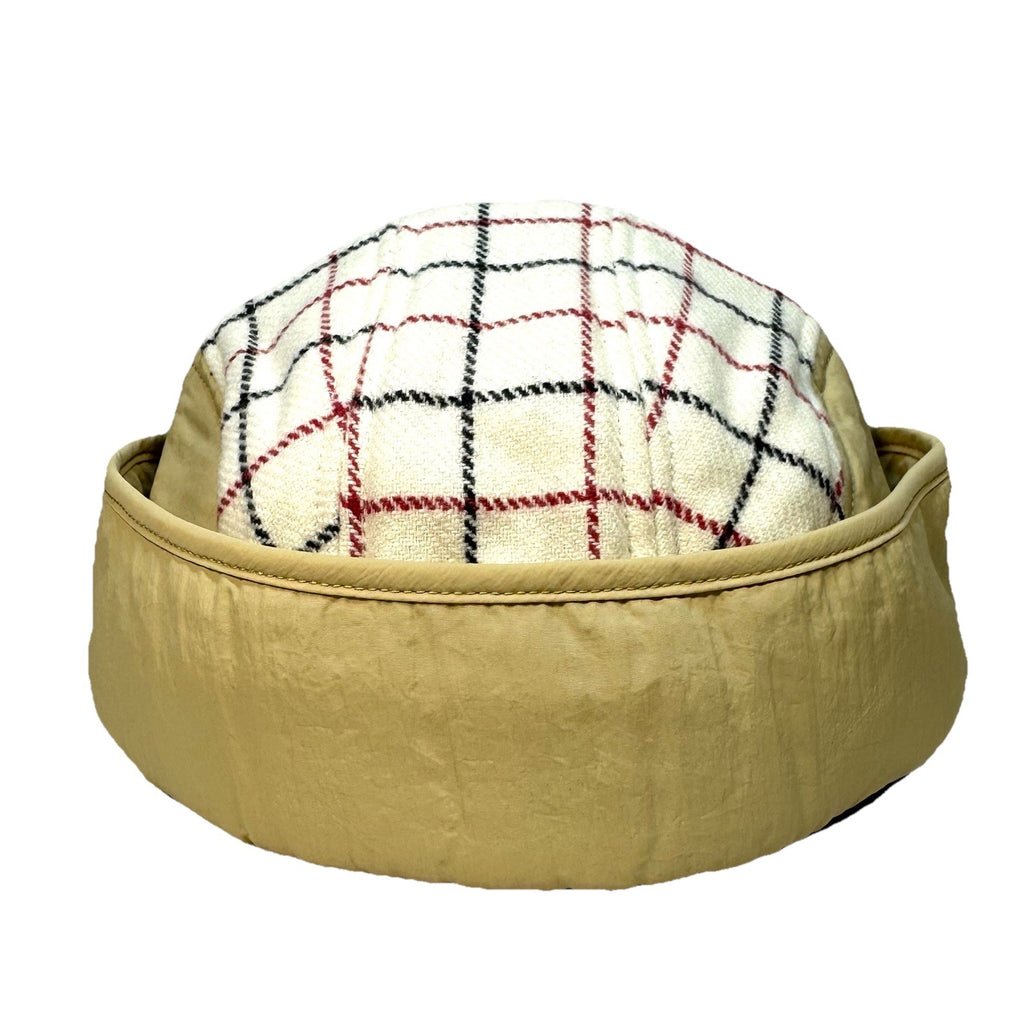 RAG & BONE Womens Puffer Pilot Plaid Wool Winter Flap Cap Hat S/M (MSRP $165)