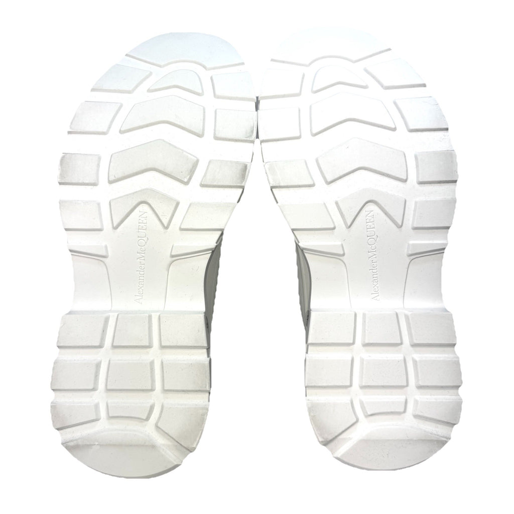 ALEXANDER MCQUEEN Mens Tread Slick Logo Hightop Sneaker Boots White (MSRP $990)