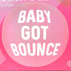 SUNNYLIFE Baby Got Bounce Printed Inflatable PVC Pool Beach Ball Neon Pink 