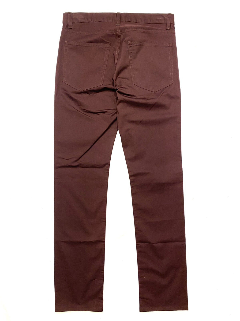 THEORY Mens Haydin Cotton 5 Pocket Chino Pants Malbec Burgundy (MSRP $195)
