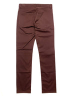 THEORY Mens Haydin Cotton 5 Pocket Chino Pants Malbec Burgundy (MSRP $195)
