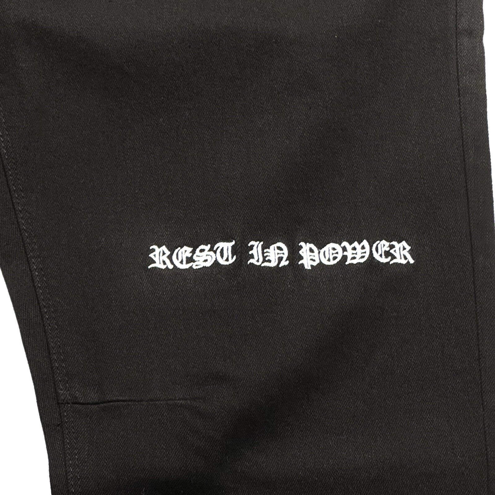 RtA Mens Bryant RIP Rest in Power Mid Rise Skinny Jeans Black 42 (MSRP $335)