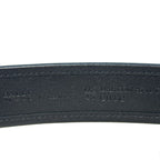 BALLY Mens Darkon Logo Stripe Canvas Leather Belt Black 115 (MSRP $395)