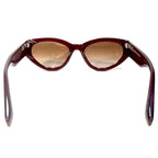 CHIMI x Veronica Beard Womens Core 06 Cat Eye Sunglasses Burgundy (MSRP $165)