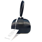 SELF-PORTRAIT Womens Satin Top Handle Clutch Bag Black (MSRP $495)