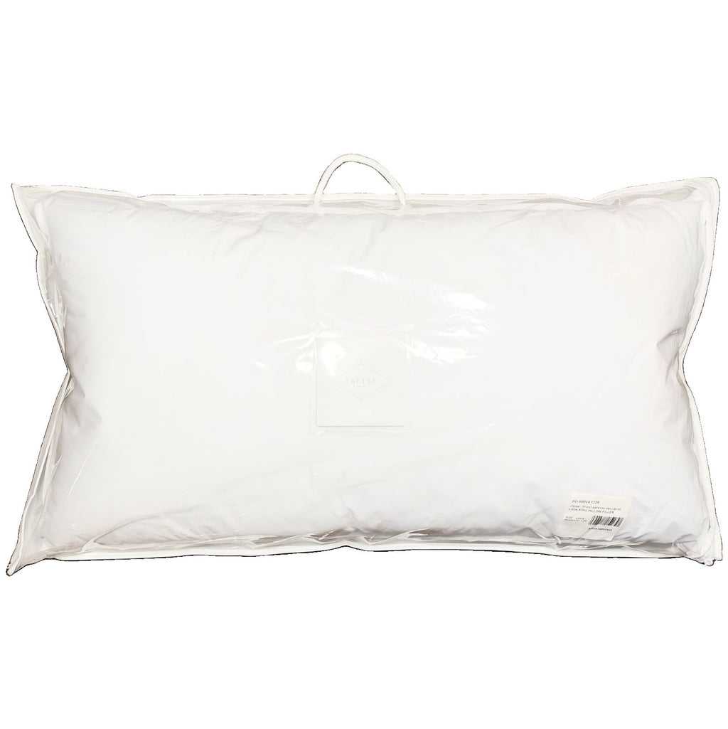 FRETTE Livia Down Feather Fill Bed Pillow Insert King (MSRP $325)