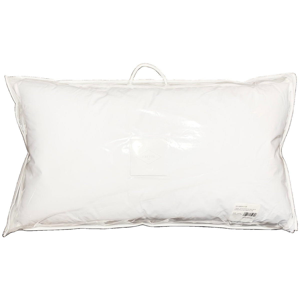 FRETTE Livia Down Feather Fill Bed Pillow Insert King (MSRP $325)