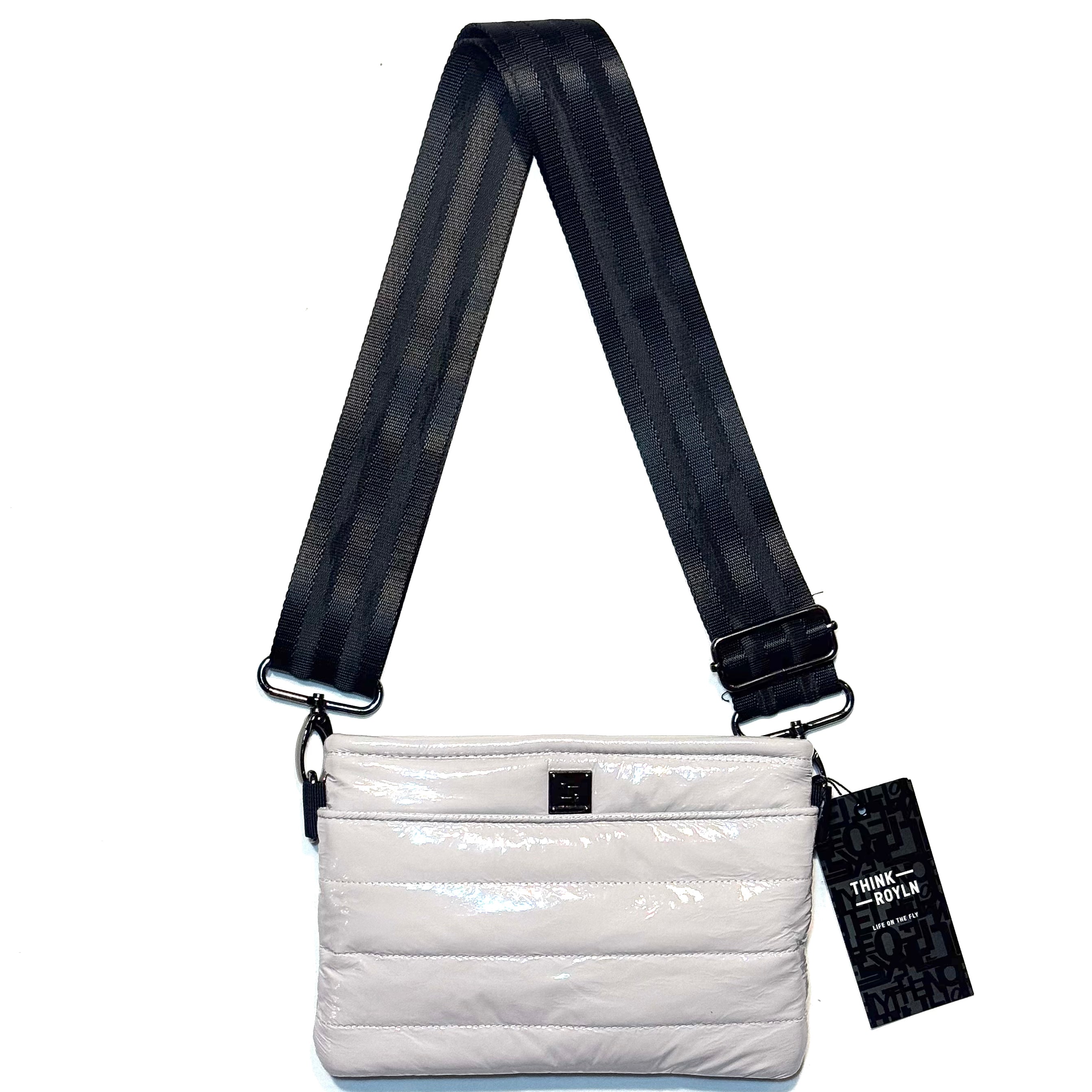 THINK ROYLN Bum Bag Shoulder Crossbody Sleek Fawn Grey (MSRP $98)
