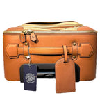 GHURKA Trolley No. 440 Canvas Leather 22" Rolling Carryon Suitcase (MSRP $1,400)