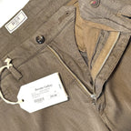 BRIGLIA 1949 Mens Slim Fit Stretch Linen Chino Pants Light Brown 56 (MSRP $285)