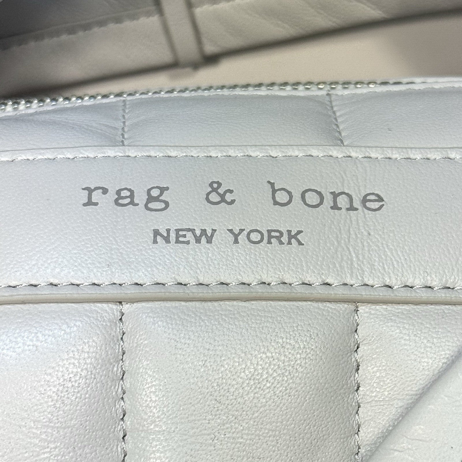 RAG & BONE Cloud Leather Duffle Shoulder Bag Cream Ivory White (MSRP $395)