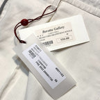 LUCIANO BARBERA Mens Drawstring Stretch Corduroy Pants Cream White 56 -MSRP $550