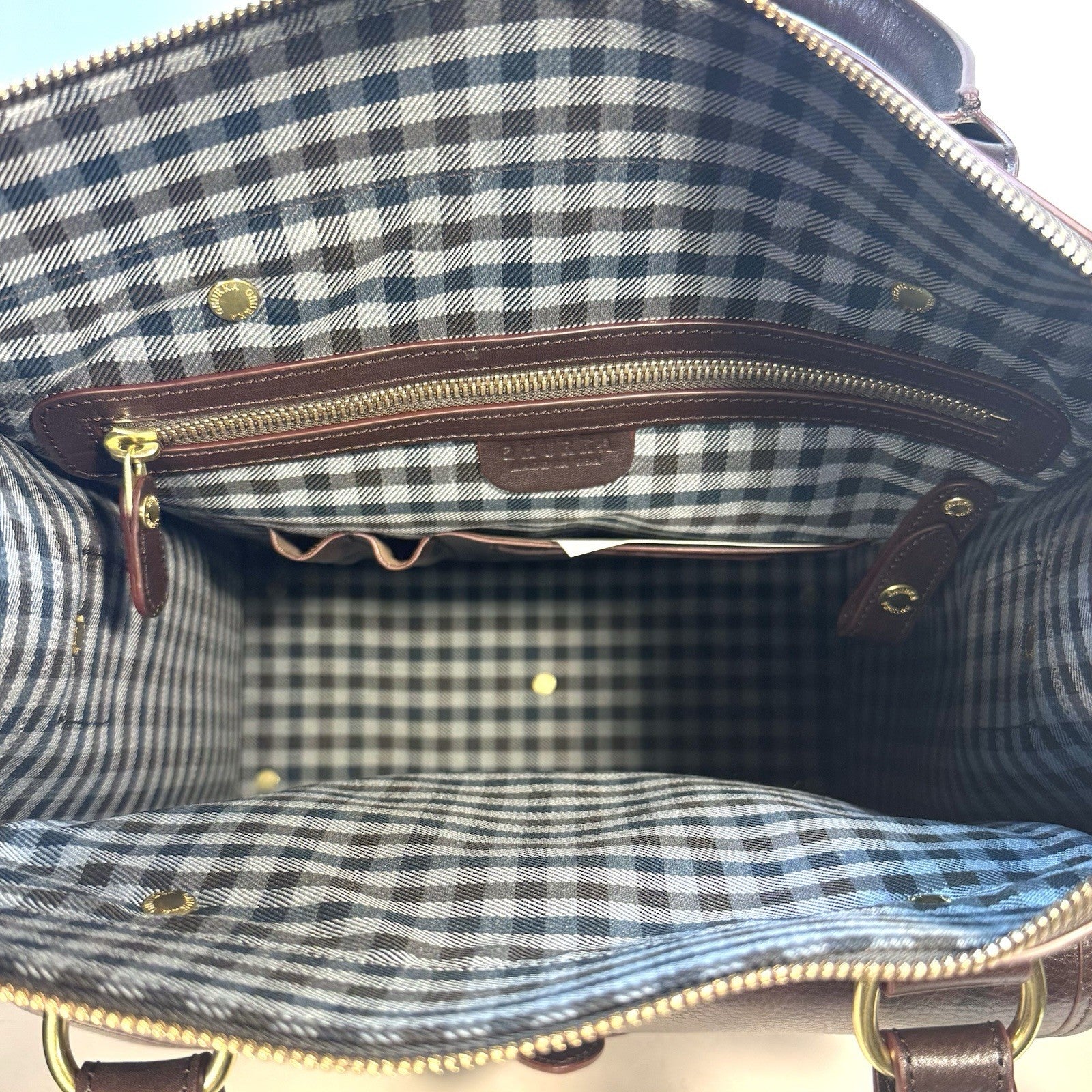 GHURKA Overlander No. 3 Leather Messenger Bag Vintage Walnut Brown (MSRP $1,795)