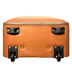 GHURKA Trolley No. 440 Canvas Leather 22" Rolling Carryon Suitcase (MSRP $1,400)