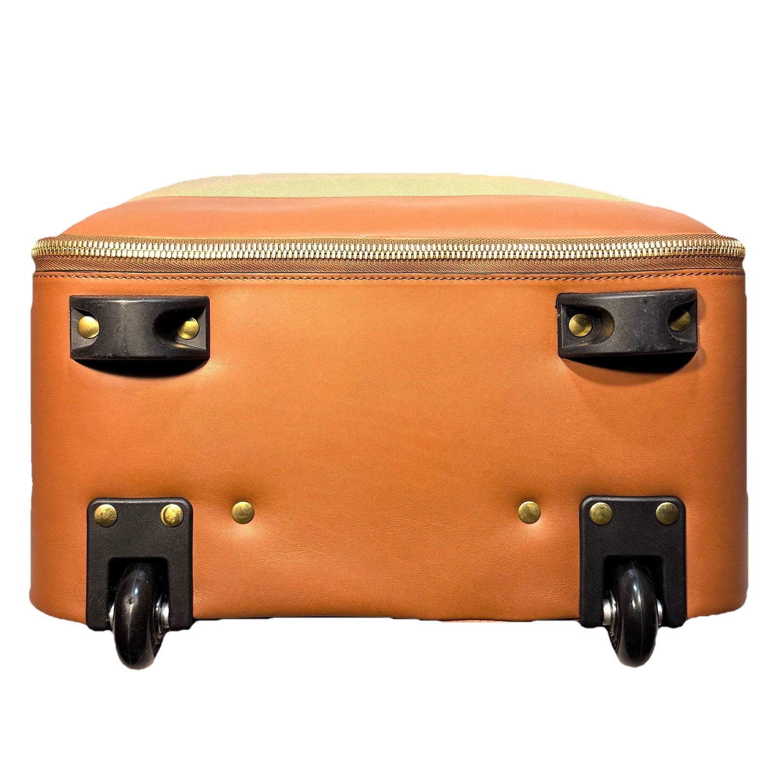 GHURKA Trolley No. 440 Canvas Leather 22" Rolling Carryon Suitcase (MSRP $1,400)