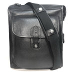 GHURKA Gearpack No. 4 Leather Messenger Bag Vintage Black (MSRP $1,295)