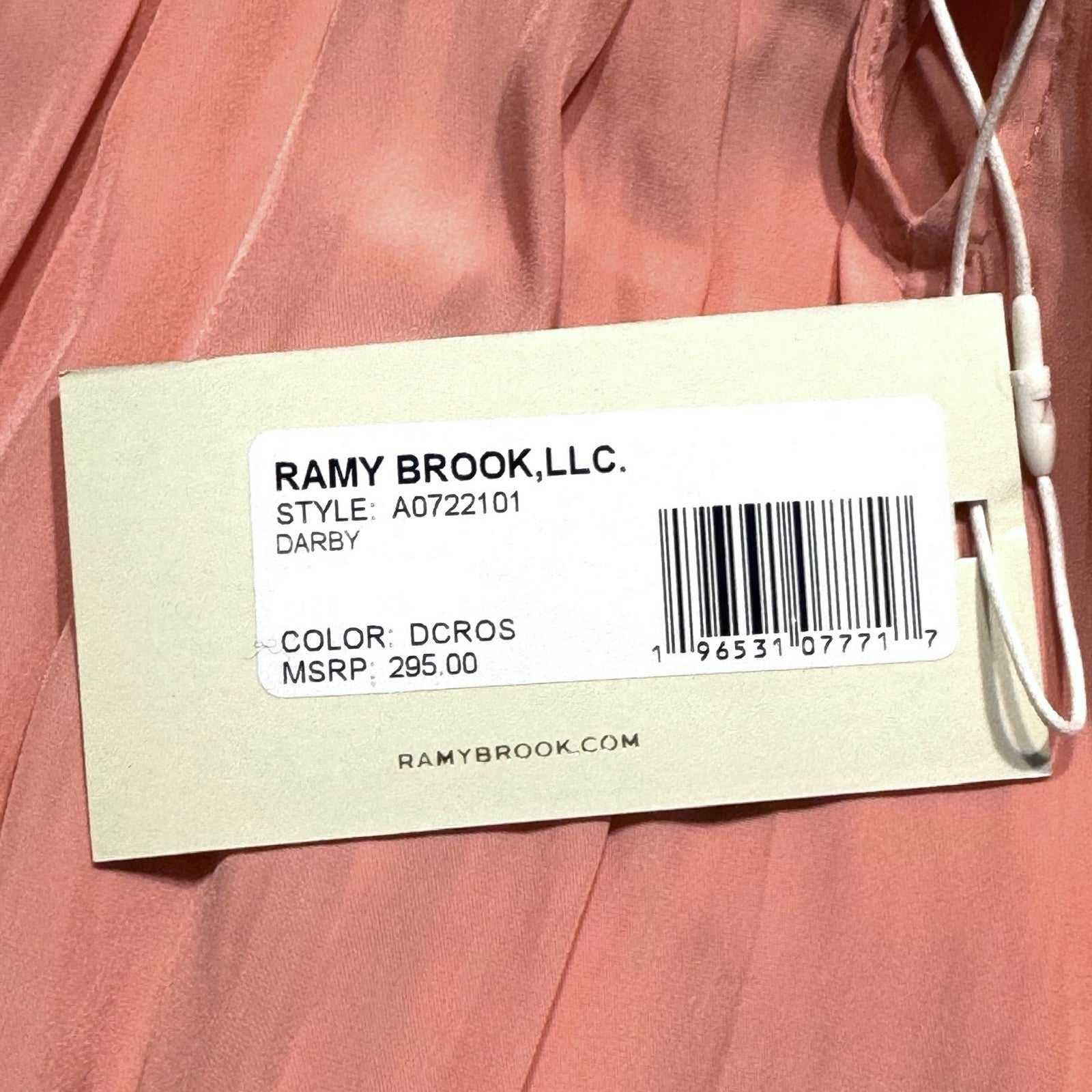 RAMY BROOK Darby Embroidered Sleeveless Top Droco Pink (MSRP $295)