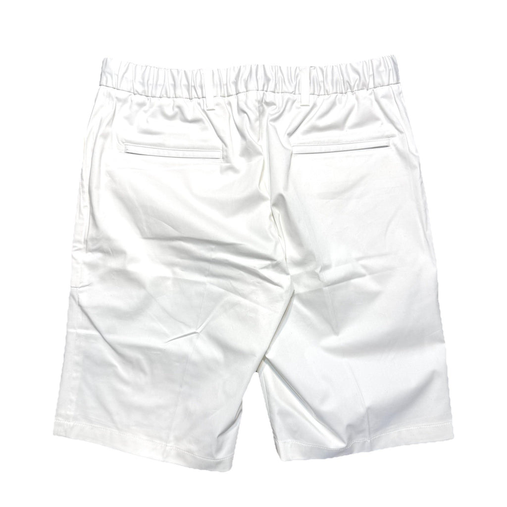 LUCIANO BARBERA Mens Multi Pocket Drawstring Cotton Shorts White (MSRP $395)
