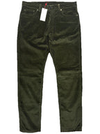 LUCIANO BARBERA Mens 5 Pocket Corduroy Pants Forest Green (MSRP $545)