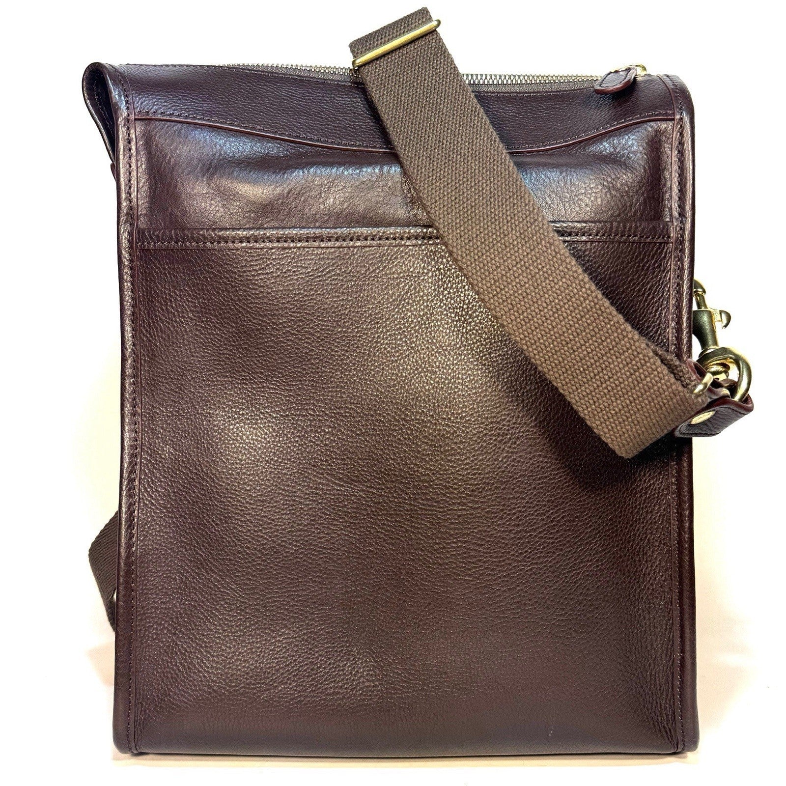 GHURKA Gearpack No. 4 Leather Messenger Bag Vintage Walnut Brown (MSRP $1,295)