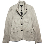 RAG & BONE Womens Slade Italian Plaid Houndstooth Blazer Jacket Grey (MSRP $598)