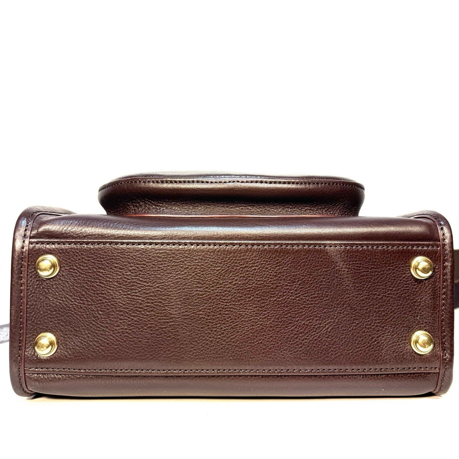 GHURKA Gearpack No. 4 Leather Messenger Bag Vintage Walnut Brown (MSRP $1,295)