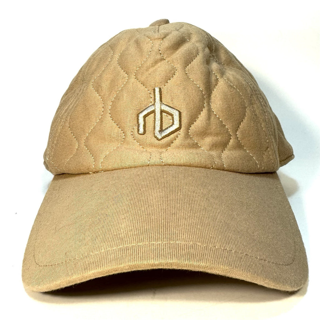 RAG & BONE Mens Aron Quilted Logo Baseball Cap Hat Camel Beige (MSRP $125)